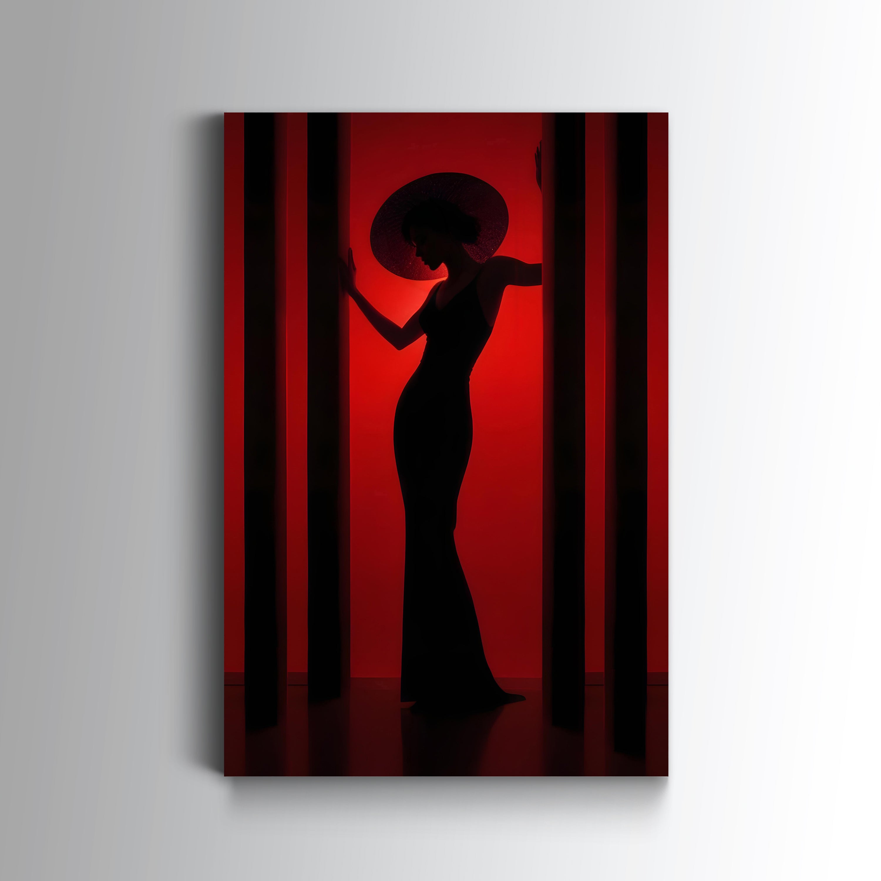 The Red Lady Silhouette – Glas