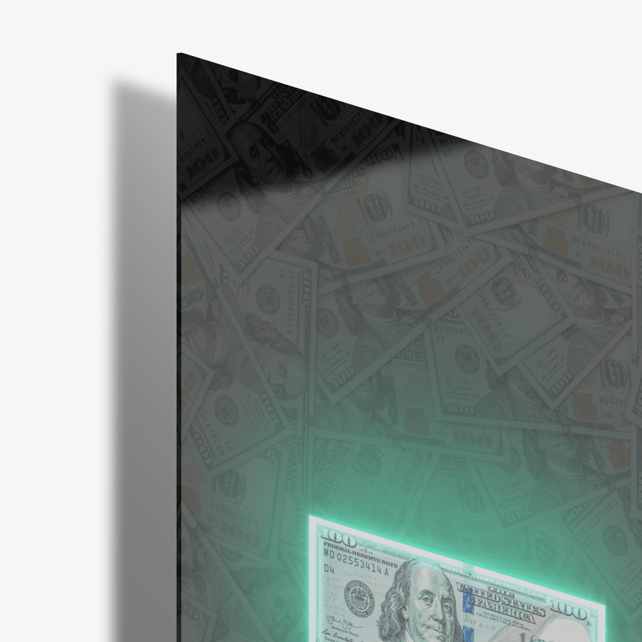 Neon Currency - Glas - Gallery Empire